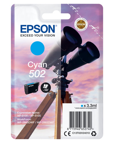 Epson Singlepack Cyan 502 Ink Epson Singlepack Cyan 502 Ink